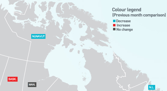 Province by province breakdown of Canada's unemployment rate