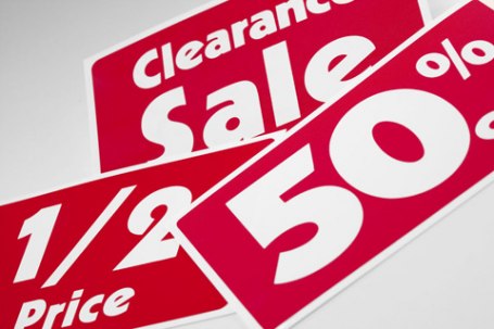 sales bargains