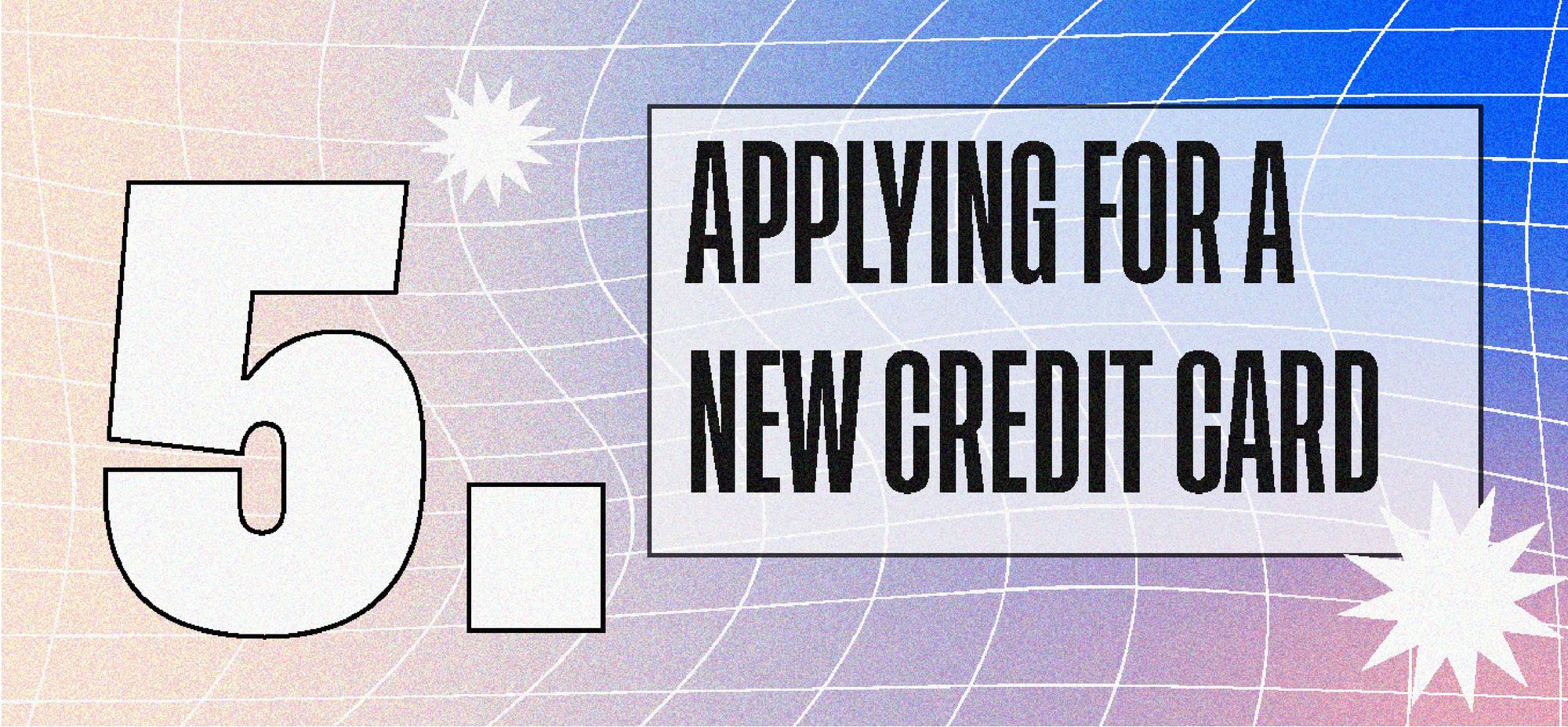 Applying For A New Credit Card