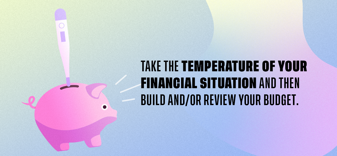 Take the temperature of your financial situation and then build and/or review your budget