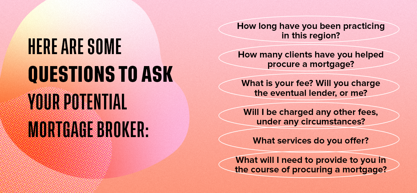 Here are some questions to ask your potential mortgage broker: