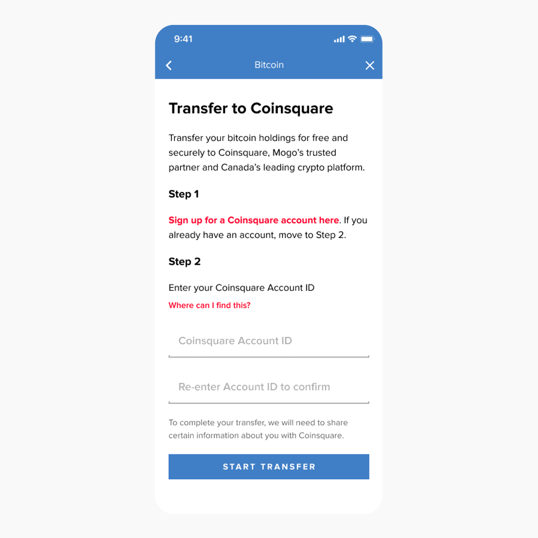 Here's How To Transfer Your BTC To CoinSquare